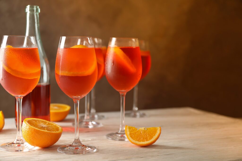 cocktails hechos con vino