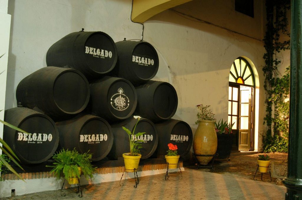 Botas de vino en Bodegas Delgado